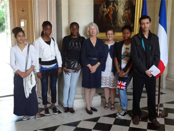 1er prix de l'Académie de Versailles du concours Claude Erignac remis à la Préfecture des Yvelines à Versailles